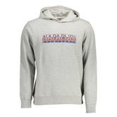 Napapijri Gray Cotton Men Sweater -   -  Napapijri.